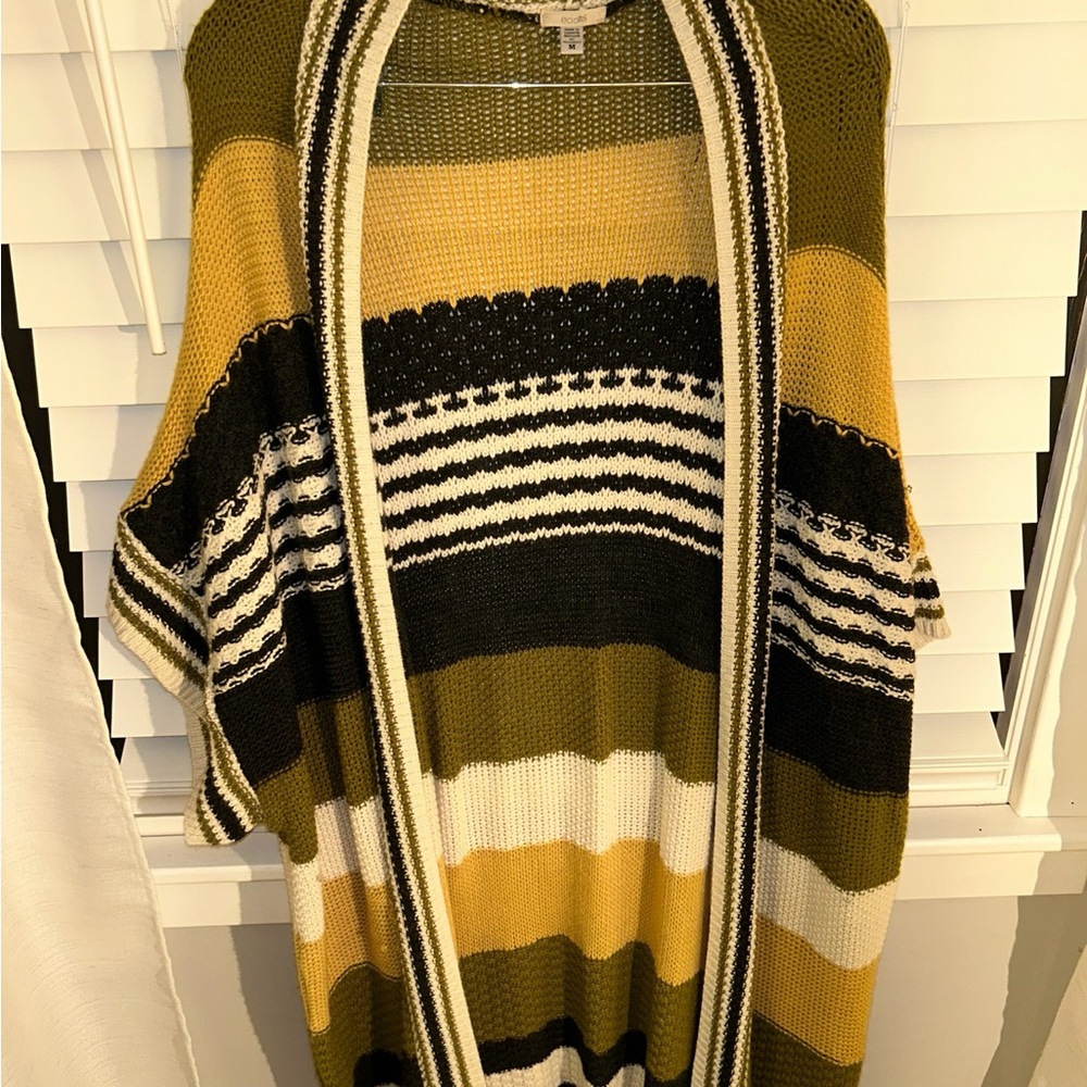 Ecote Multicolor Striped Cardigan